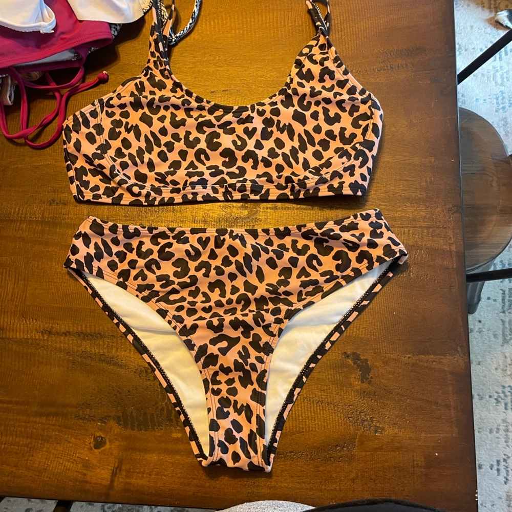 Shein cheetah print bikini